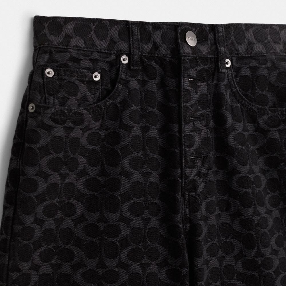 Coach Restored Signature Jacquard Denim Jeans - Preorder
