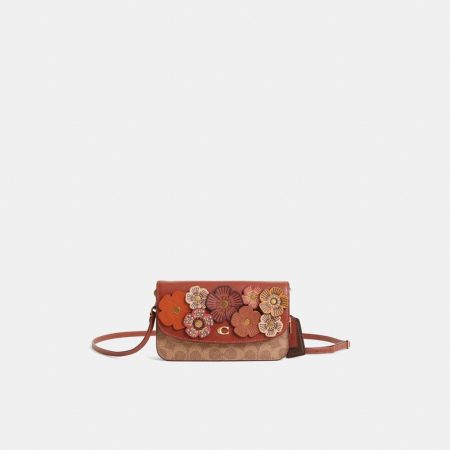 Coach Custom Hayden Crossbody Bag In Signature Canvas - Preorder — Brass/Tan/Rust