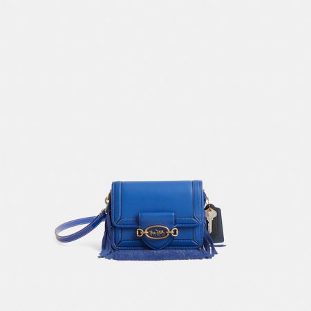 Coach Custom Hero Crossbody - Preorder — Brass/Blue Fin