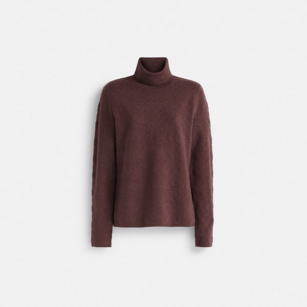 Coach Restored Lurex Signature Turtleneck Sweater - Preorder