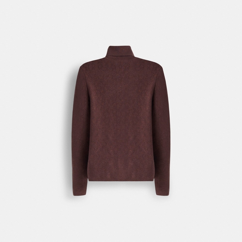 Coach Restored Lurex Signature Turtleneck Sweater - Preorder