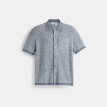 Coach Restored Sweater Polo - Preorder — Blue