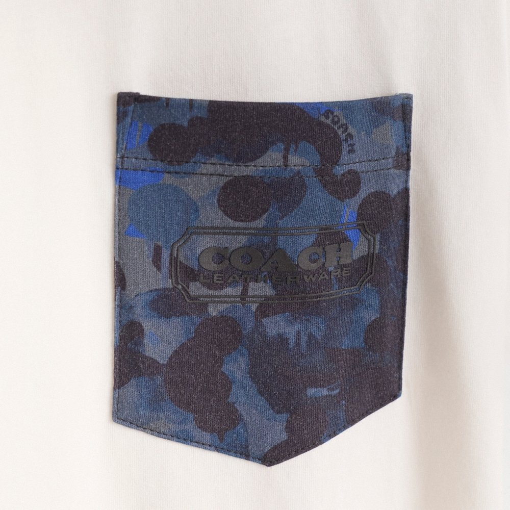 Coach Restored Solid Camo Printed Pocket T-Shirt - Preorder