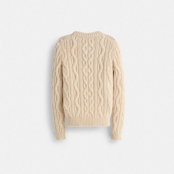 Coach Restored Cable Knit Crewneck Sweater - Preorder