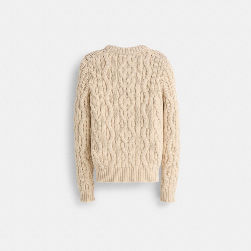 Coach Restored Cable Knit Crewneck Sweater - Preorder