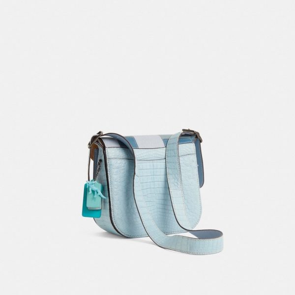 Coach Custom Courier Bag In Crocodile - Preorder