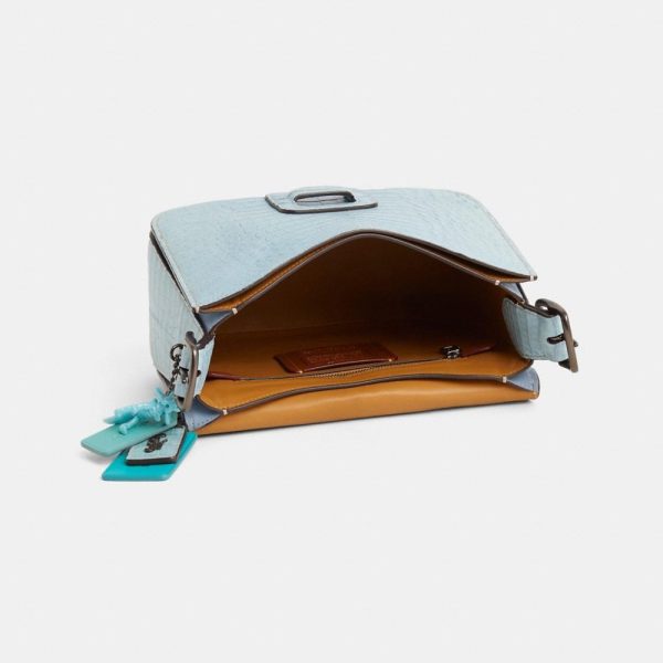 Coach Custom Courier Bag In Crocodile - Preorder
