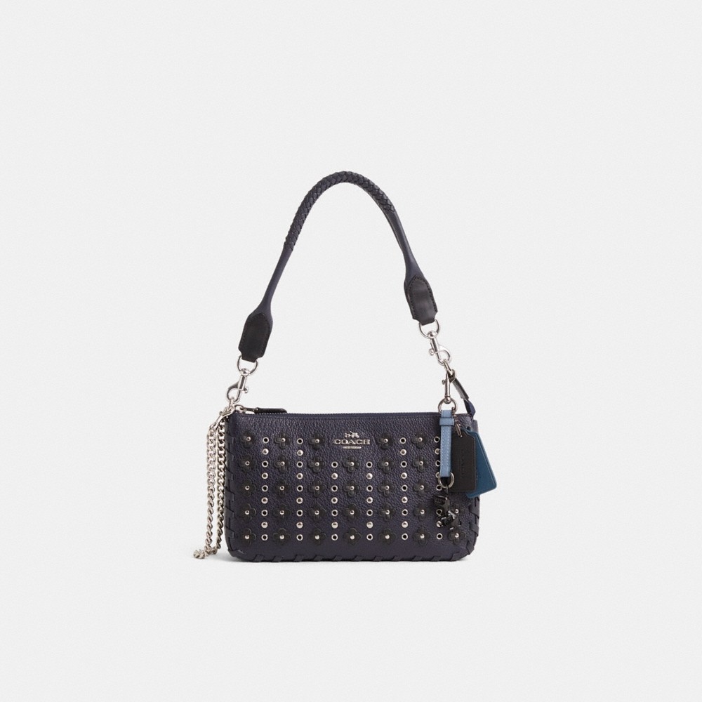 Coach Custom Nolita Wristlet 24 With Floral Rivets - Preorder