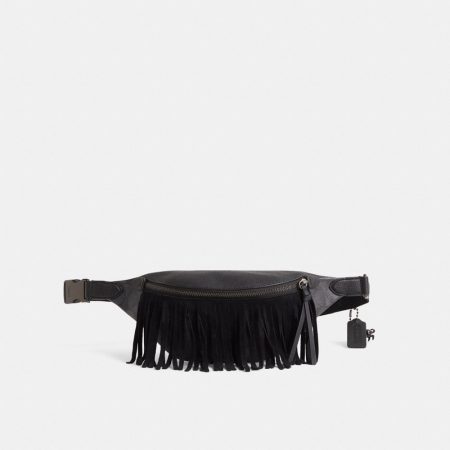 Coach Custom Charter Belt Bag 7 In Signature Canvas - Preorder — Charcoal