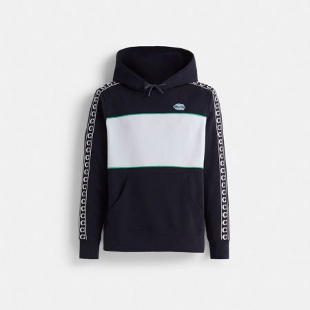 Coach Restored Athleisure Hoodie - Preorder — Navy/Green