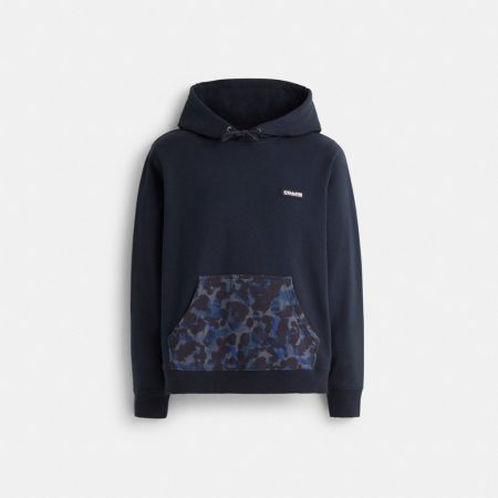 Coach Restored Camo Printed Hoodie - Preorder — Blue