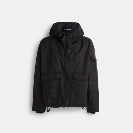 Coach Restored Signature Windbreaker - Preorder — Black