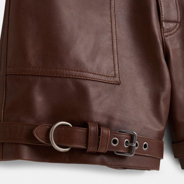 Coach Restored Distressed Leather Shorts - Preorder