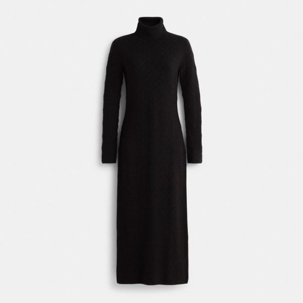 Coach Restored Signature Knit Turtleneck Dress - Preorder
