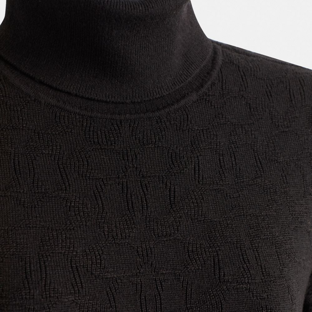 Coach Restored Signature Knit Turtleneck Dress - Preorder