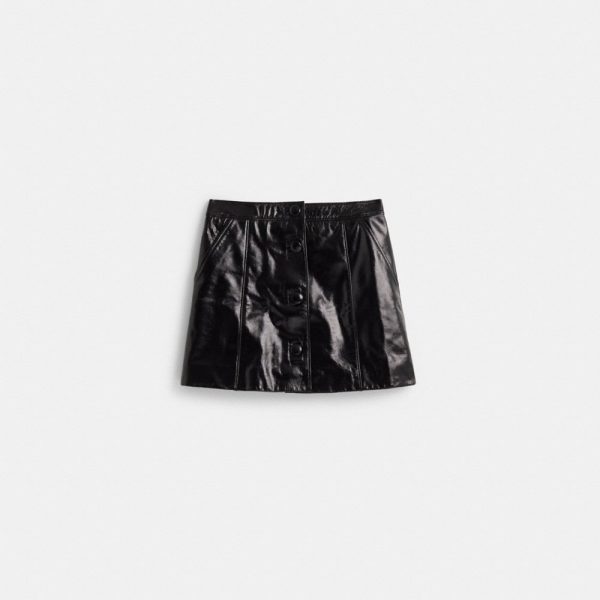 Coach Restored Patent Leather Mini Skirt - Preorder