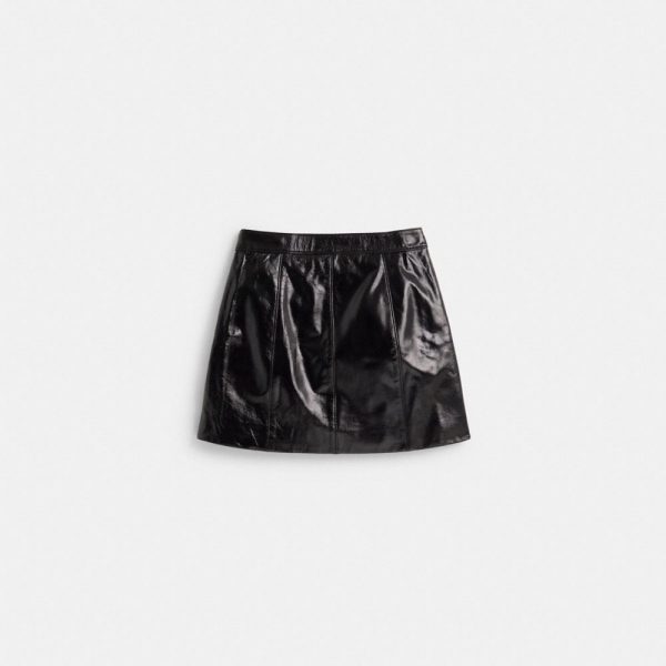 Coach Restored Patent Leather Mini Skirt - Preorder