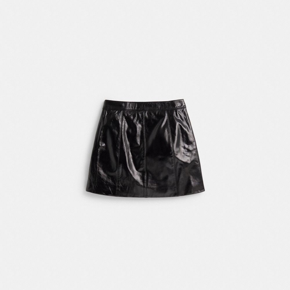 Coach Restored Patent Leather Mini Skirt - Preorder