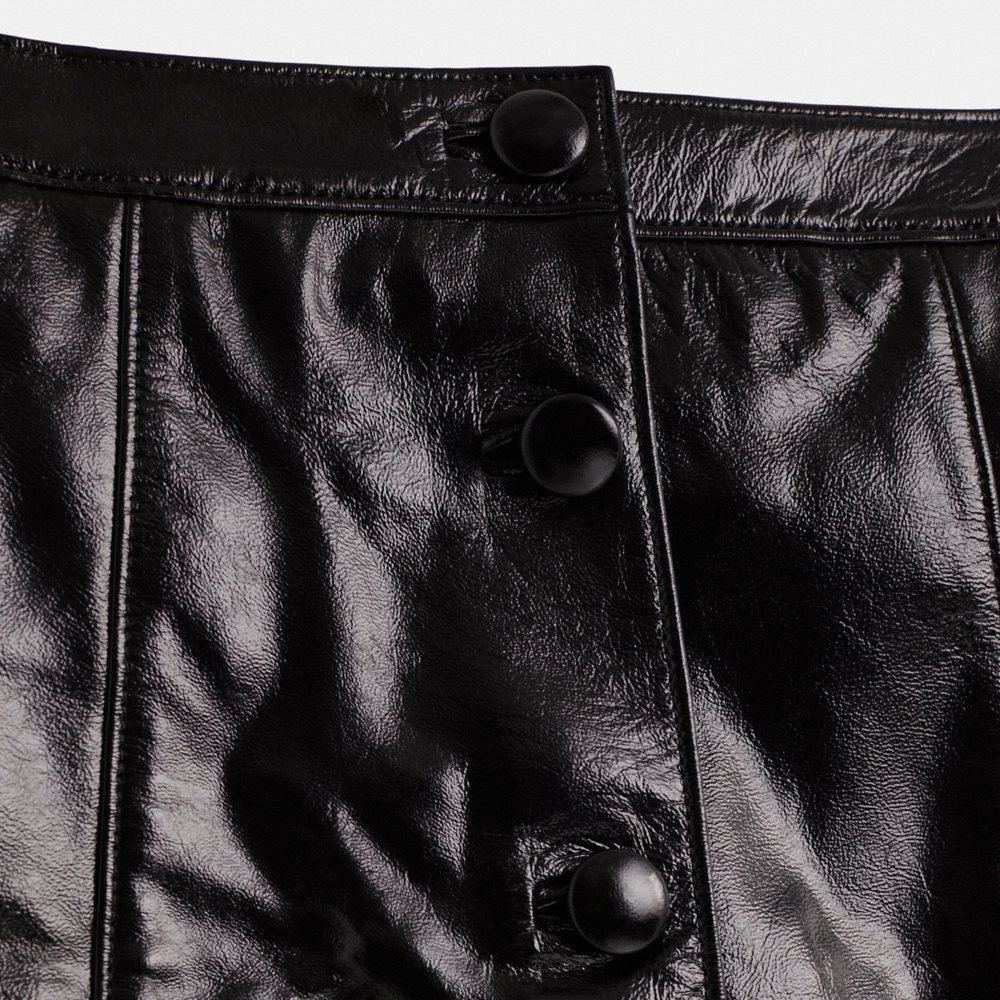 Coach Restored Patent Leather Mini Skirt - Preorder