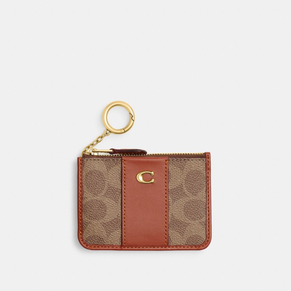 Coach Outlet Essential Mini ID Card Case In Signature Canvas - Preorder