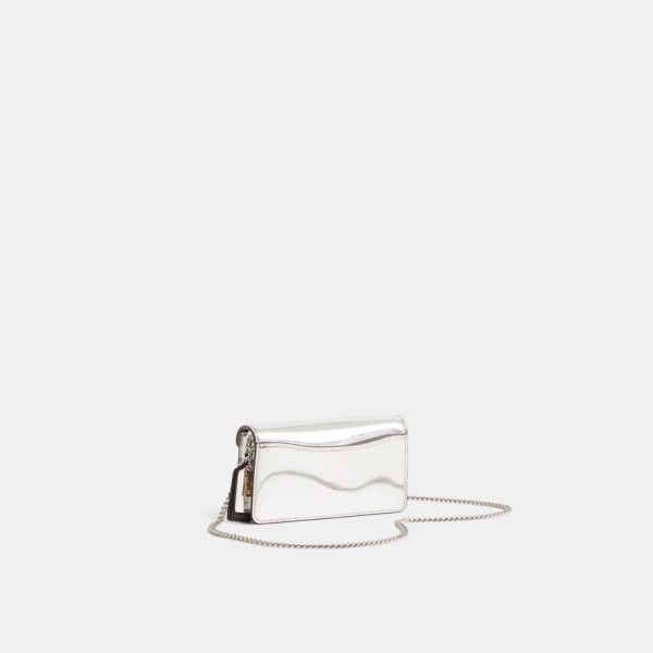 Coach Custom Tabby Wristlet In Silver Metallic - Preorder