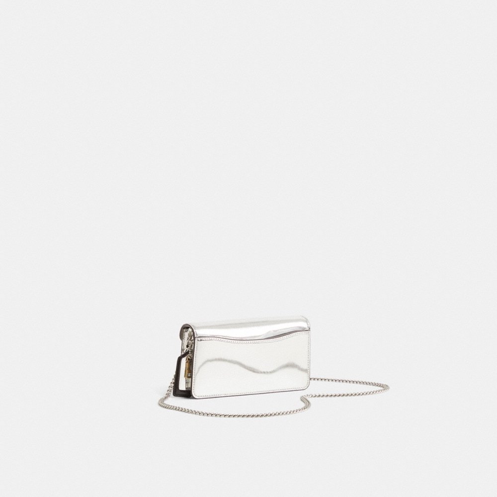 Coach Custom Tabby Wristlet In Silver Metallic - Preorder