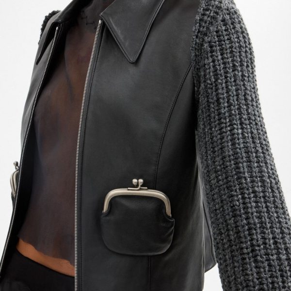 Coach Buy Now Kisslock Leather Jacket - Preorder