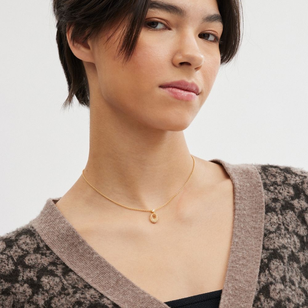 Coach Signature Pavé Necklace - Preorder