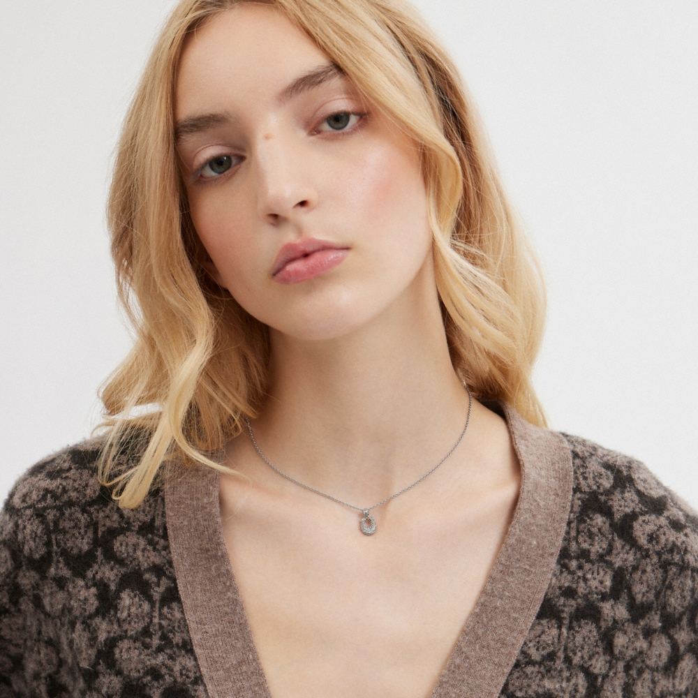 Coach Signature Pavé Necklace - Preorder