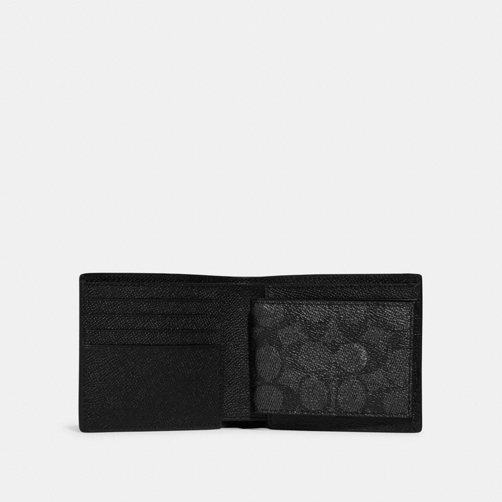 Coach 3-In-1 Wallet With Signature Canvas Interior - Preorder