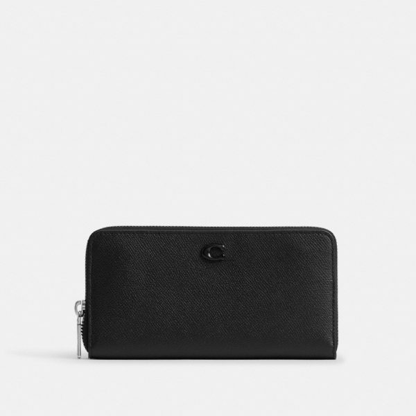 Coach Accordion Wallet With Signature Canvas Interior - Preorder