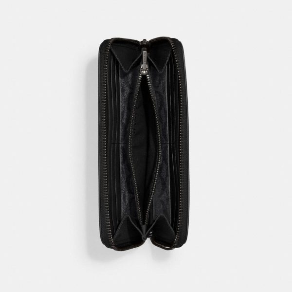 Coach Accordion Wallet With Signature Canvas Interior - Preorder
