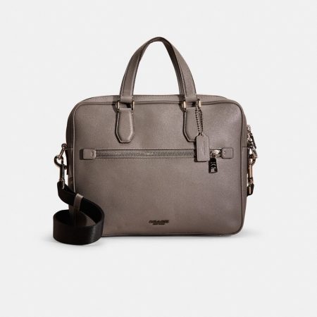Coach Restored Kennedy Brief - Preorder — Silver/Heather Grey
