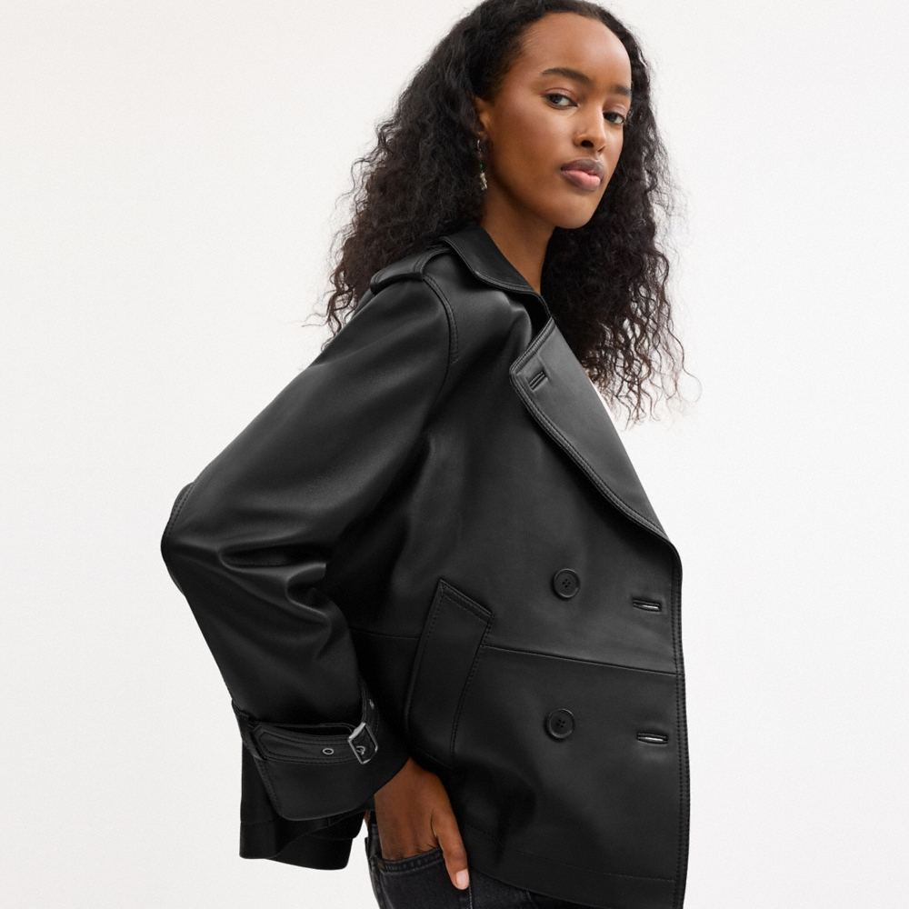Coach Outlet Mini Leather Trench Coat - Preorder