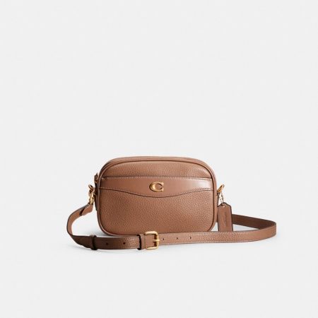 Coach Restored Camera Bag - Preorder — Brass/Dark Stone