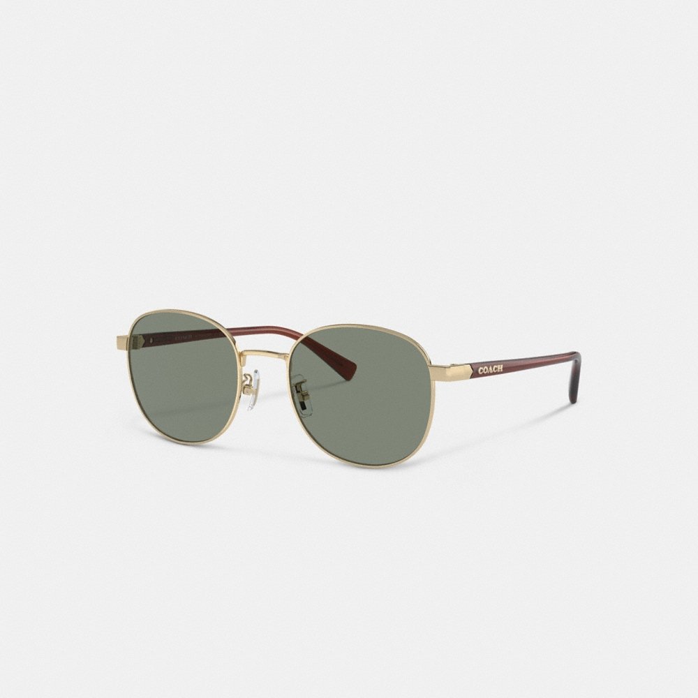 Coach Outlet Metal Round Sunglasses - Preorder