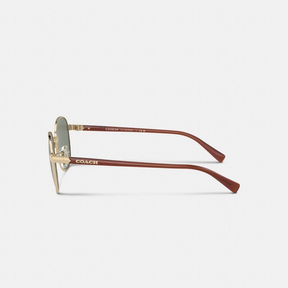 Coach Outlet Metal Round Sunglasses - Preorder