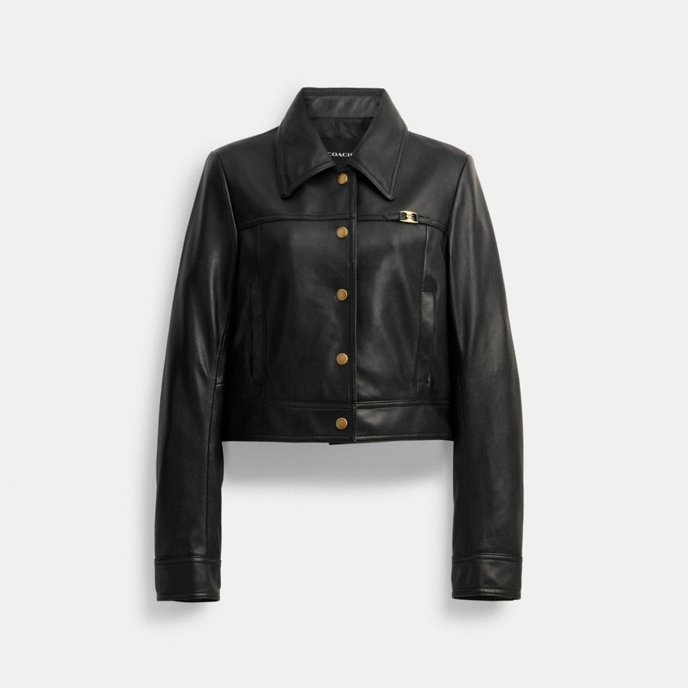 Coach Heritage C Snap Front Shrunken Jacket - Preorder
