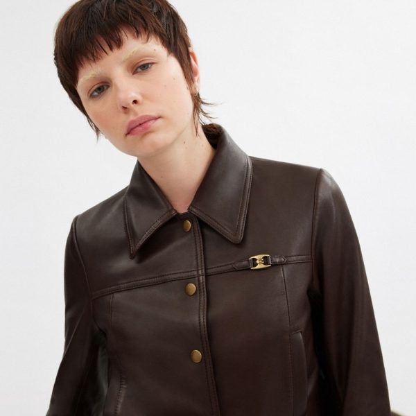 Coach Heritage C Snap Front Shrunken Jacket - Preorder