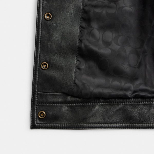 Coach Heritage C Snap Front Shrunken Jacket - Preorder