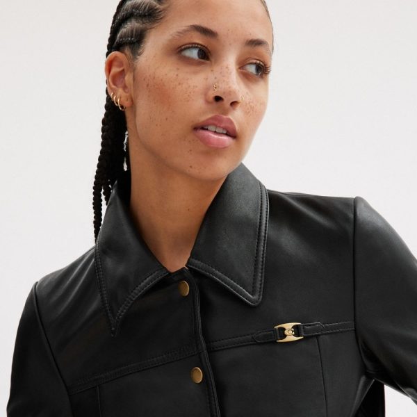 Coach Heritage C Snap Front Shrunken Jacket - Preorder