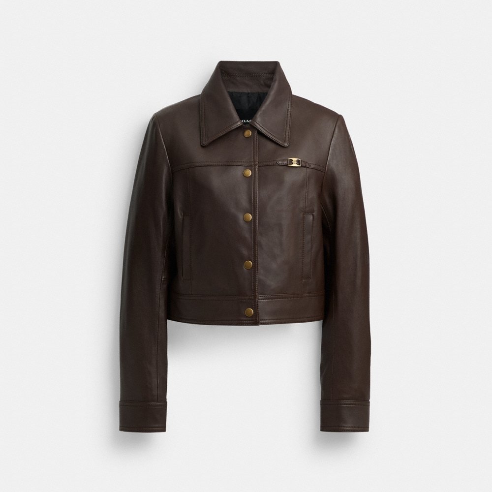 Coach Heritage C Snap Front Shrunken Jacket - Preorder