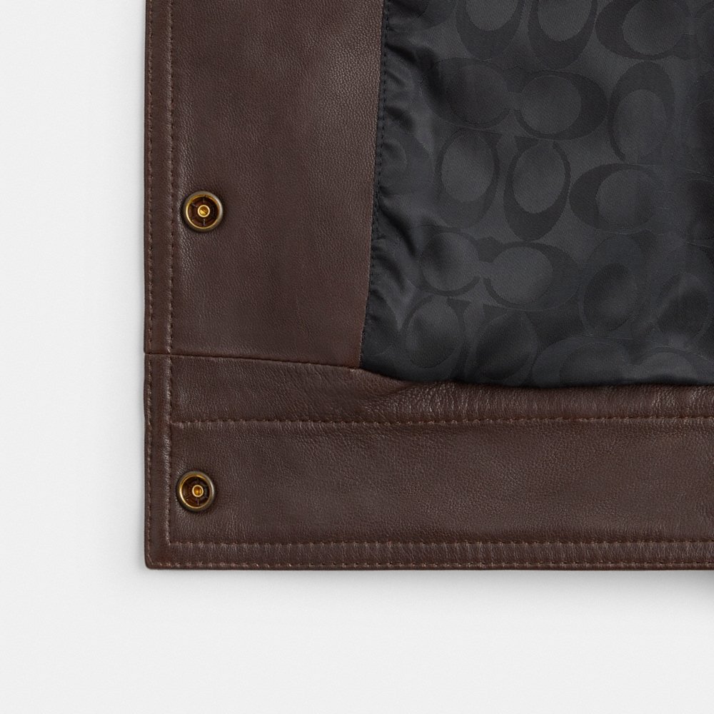 Coach Heritage C Snap Front Shrunken Jacket - Preorder