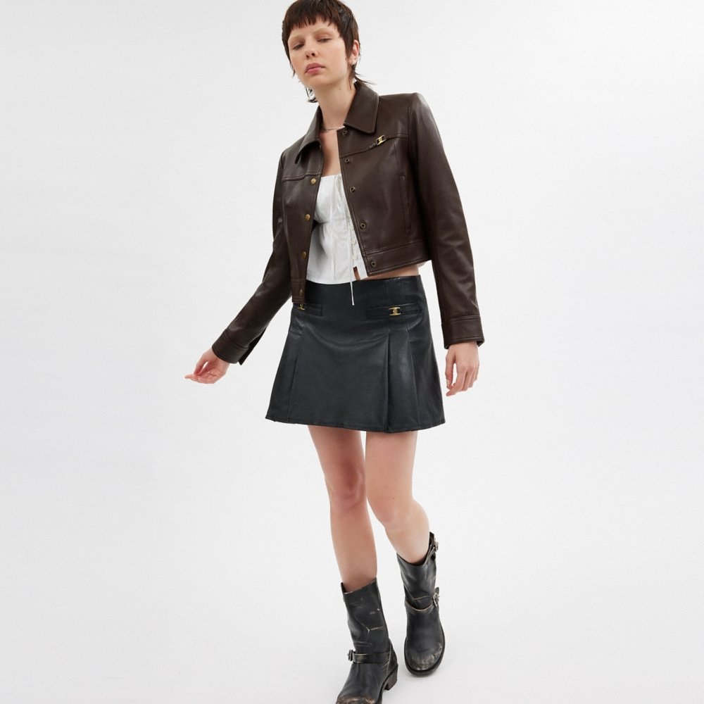 Coach Heritage C Snap Front Shrunken Jacket - Preorder