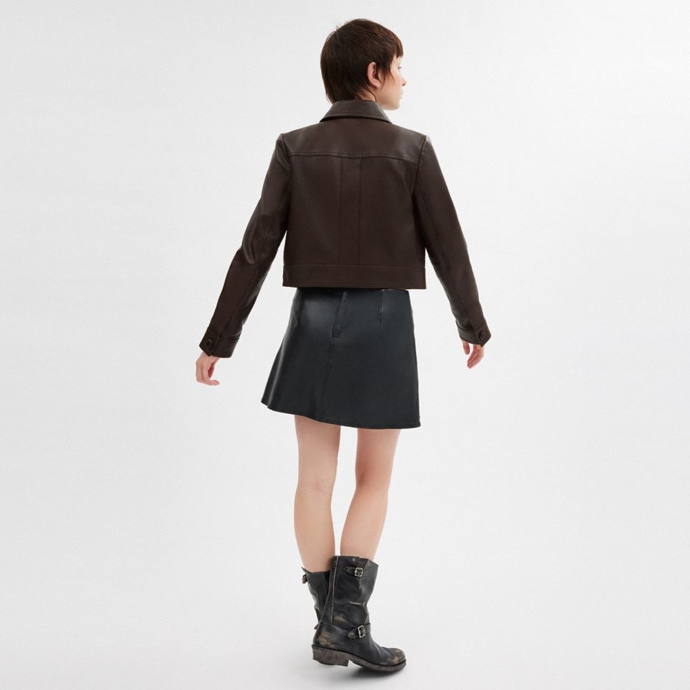 Coach Heritage C Snap Front Shrunken Jacket - Preorder