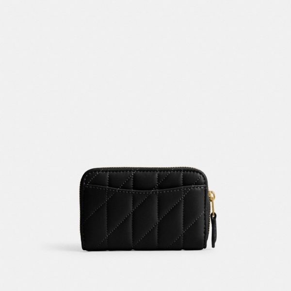 Coach Outlet Essential Small Zip Around Card Case With Pillow Quilting - Preorder