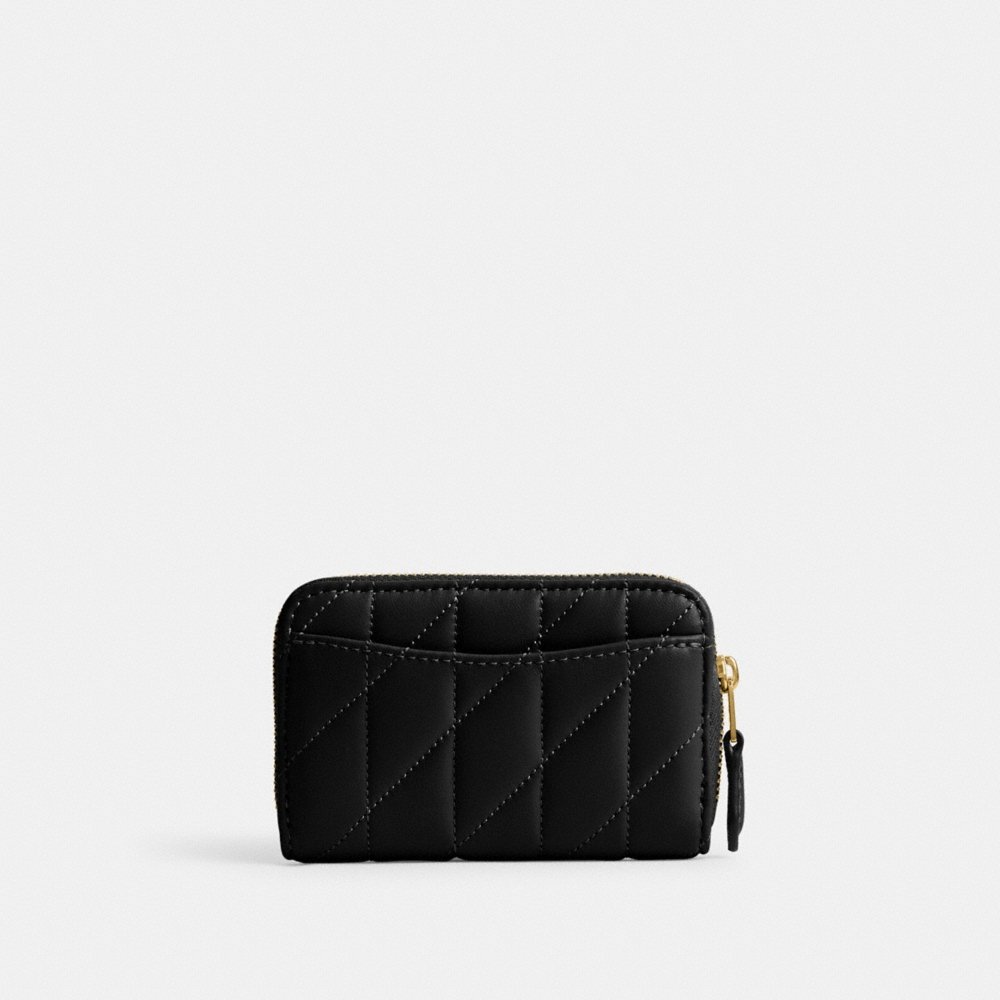 Coach Outlet Essential Small Zip Around Card Case With Pillow Quilting - Preorder