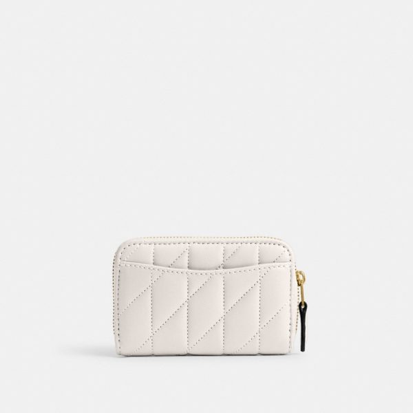 Coach Outlet Essential Small Zip Around Card Case With Pillow Quilting - Preorder