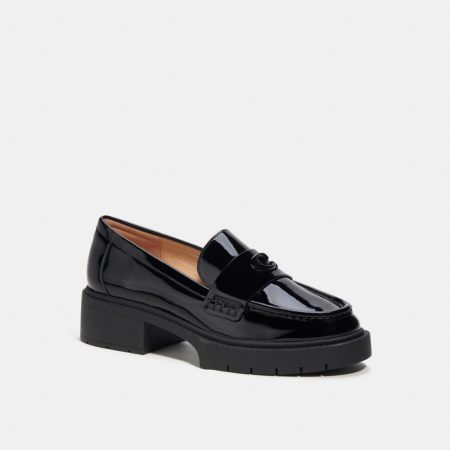 Coach Leah Loafer - Preorder — Black Patent