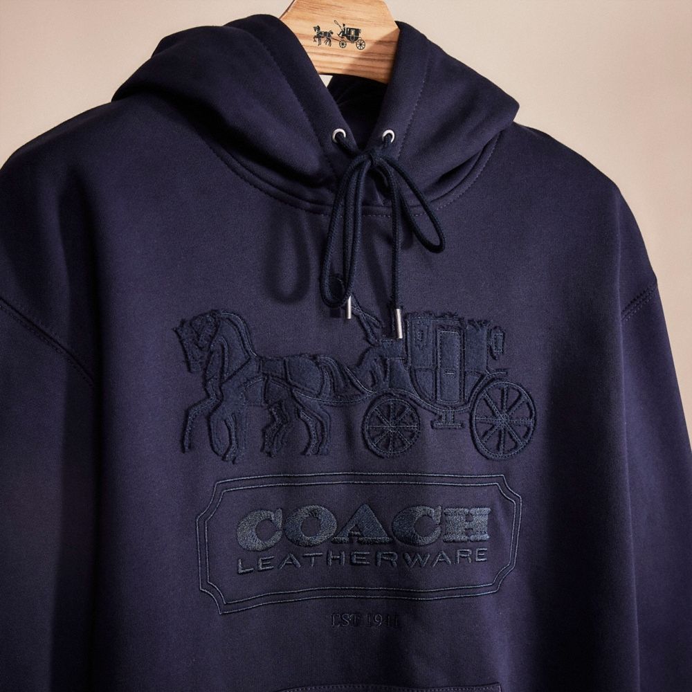 Coach Restored Horse And Carriage Hoodie In Organic Cotton And Recycled Polyester - Preorder